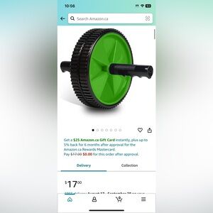 Dual Ab Roller Wheel, Abdomen Muscle Trainer Mute Fitness Wheel